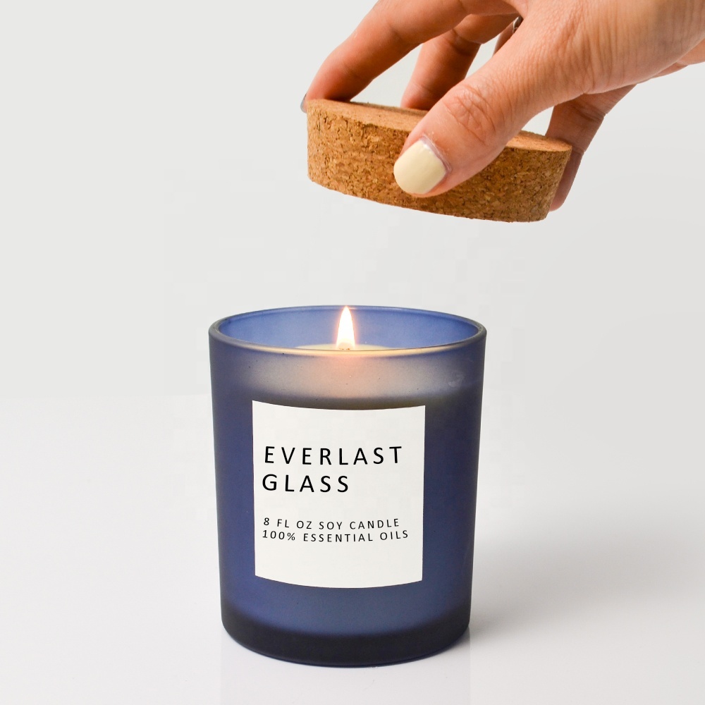 Soy Wax Candle Cork Lid 8 oz