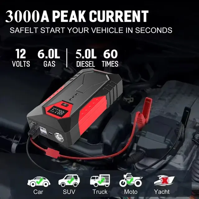2000A Jump Starter for Petrol and Diesel 3