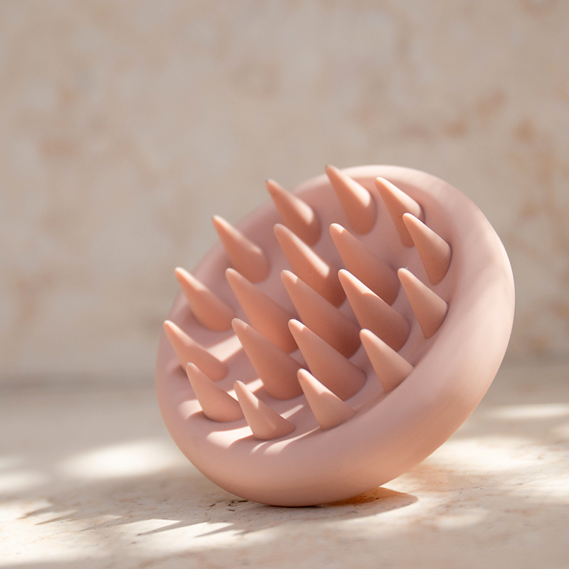 Silicone Scalp Massager Brush with Exfoliator 2