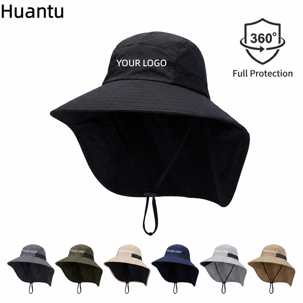 Summer Sun Protection Bucket Hat Fisherman Unisex Wide