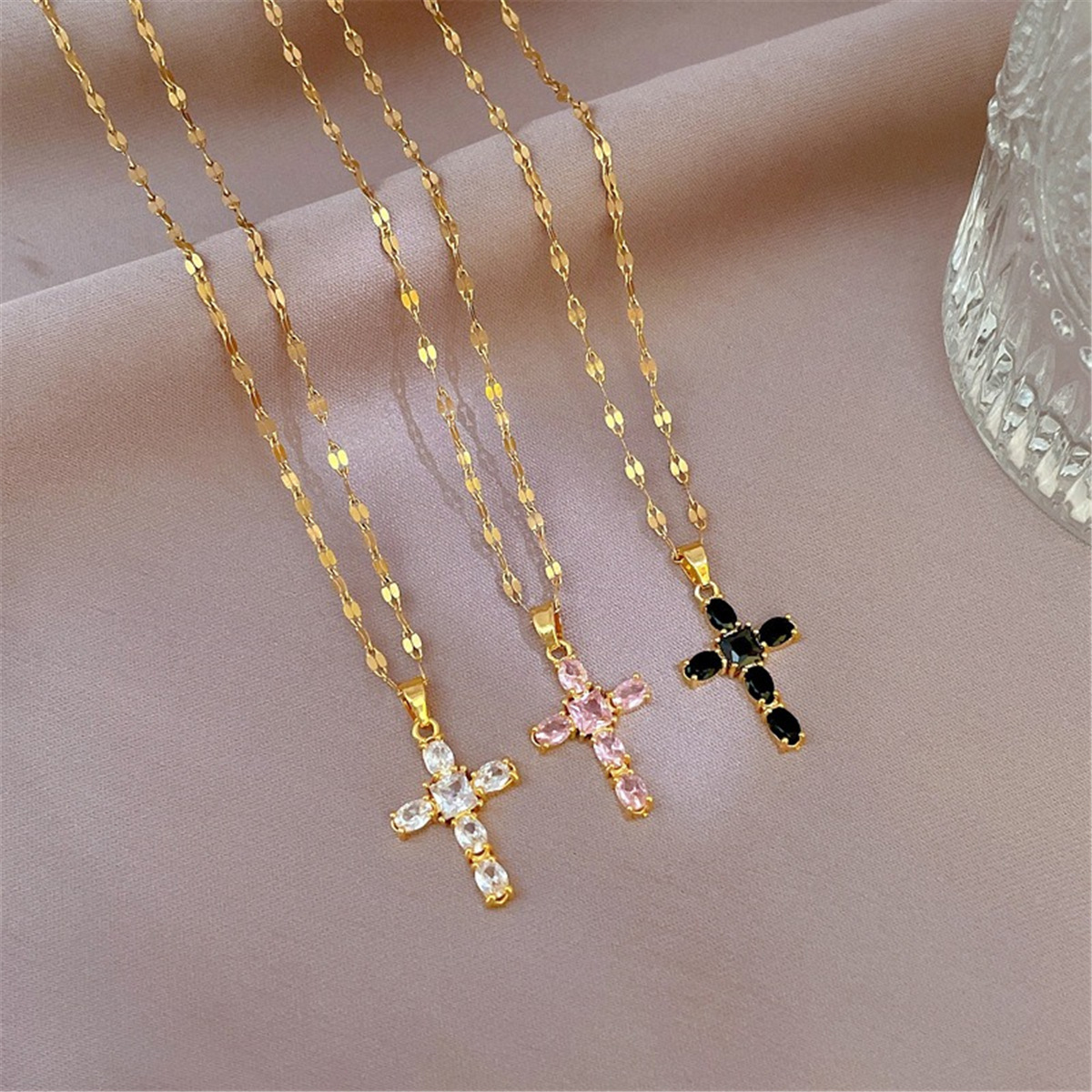 Hypoallergene Edelstahl-Kette für Damen, verstellbar