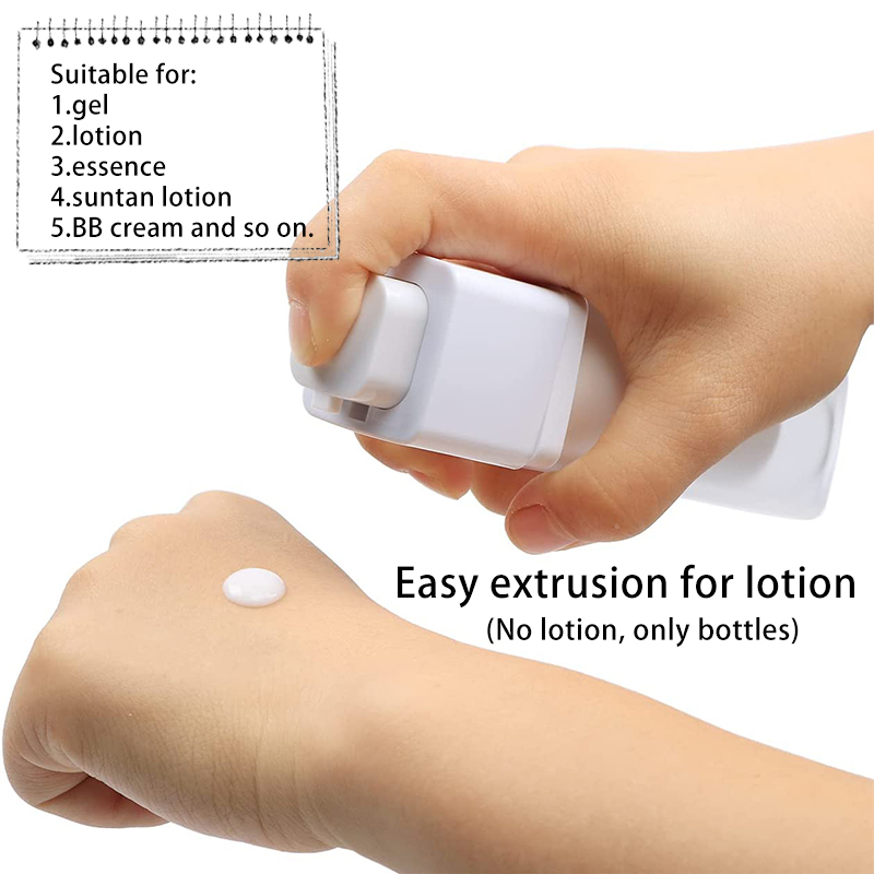 Clear Airless Pump Lotion Bottles 100 Pack 4
