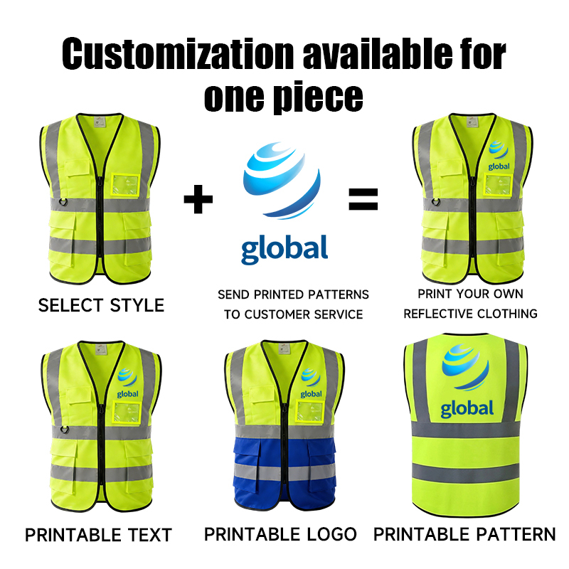 CE Class 2 Safety Vest With Pockets High 3