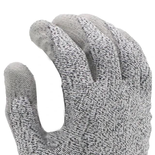 Cut Resistant Gloves PU Coated Resistance PPE Safety 3