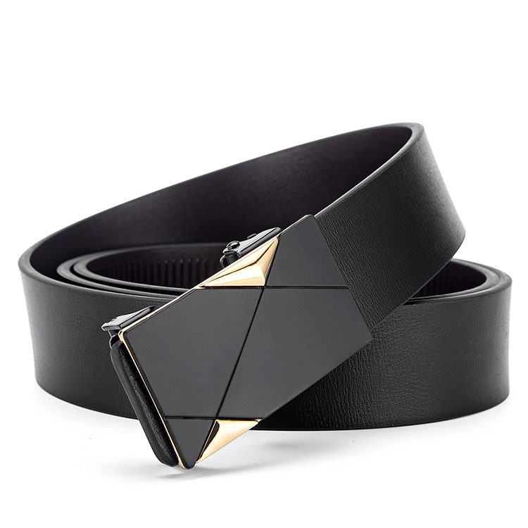 Men's Genuine Leather Belt Metal Buckle 2