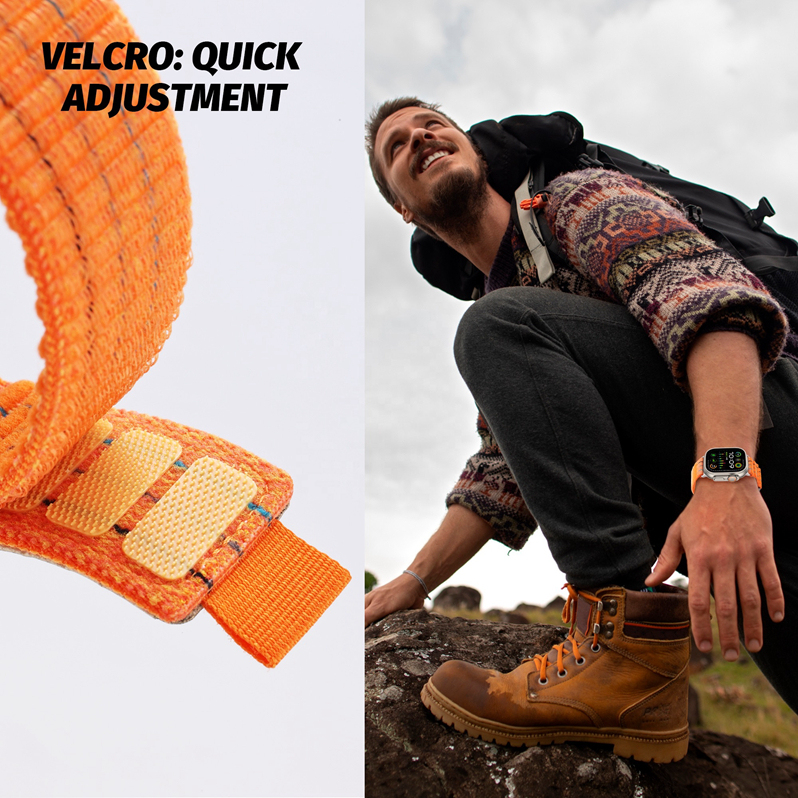 Breathable Nylon Velcro Watch Strap 4