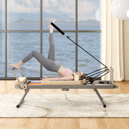 Pilates Reformer Machine For Home Gym Workout Foldable