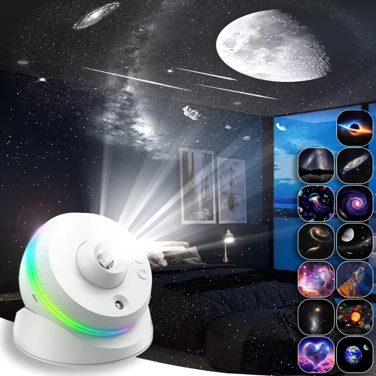Meteor Galaxy Projektor mit Sternenhimmel
