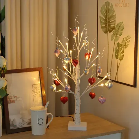 led birch tree light