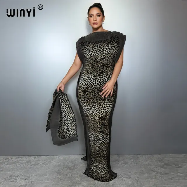 Plissiertes Abaya-Kleid 3
