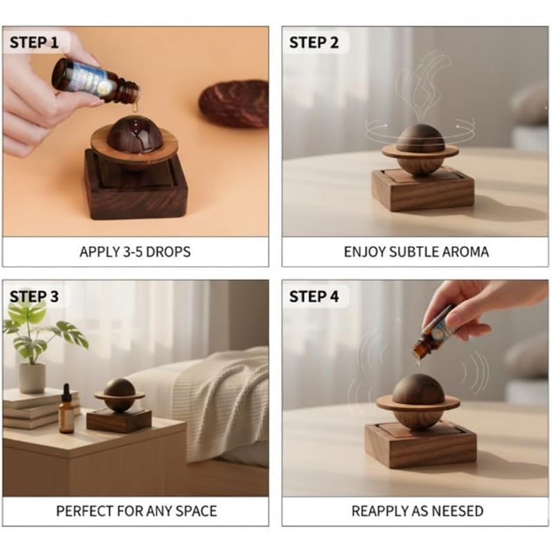 Wooden Essential Oil Aroma Diffuser 4
