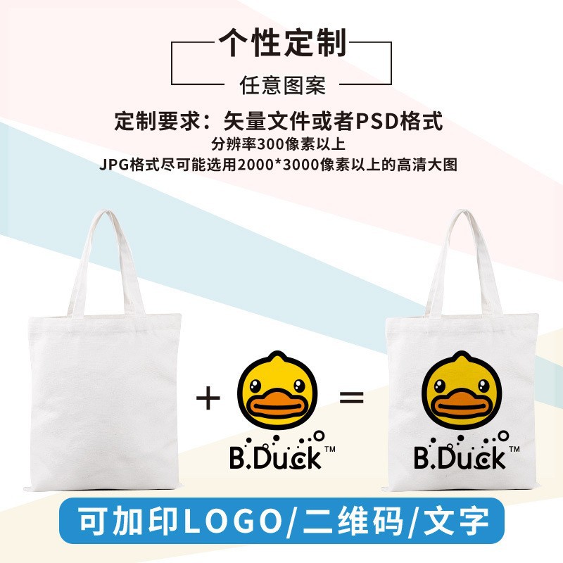 of Canvas Bags Printed Tote Cotton Advertising Single-Shoulder 2