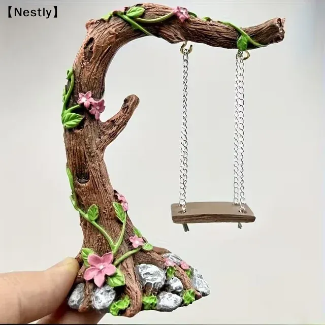 Miniature Fairy Garden Swing 2