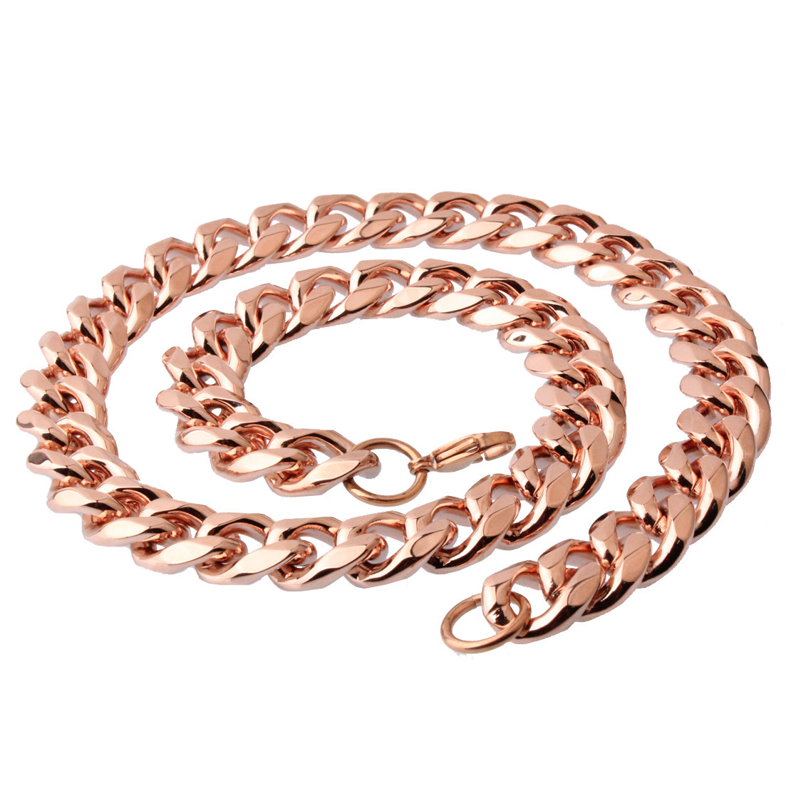 15 17 19mm Mens Stainless Steel Cuban Chain 2