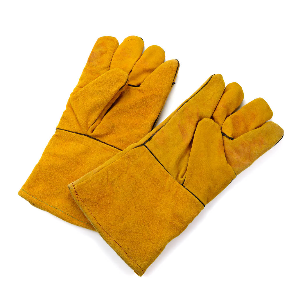 Long Cuff Double Palm Leather Gloves 2