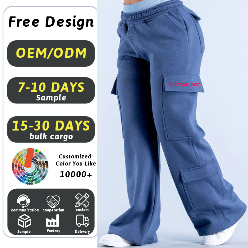 Loose Wide-Leg Women's Cargo Pants