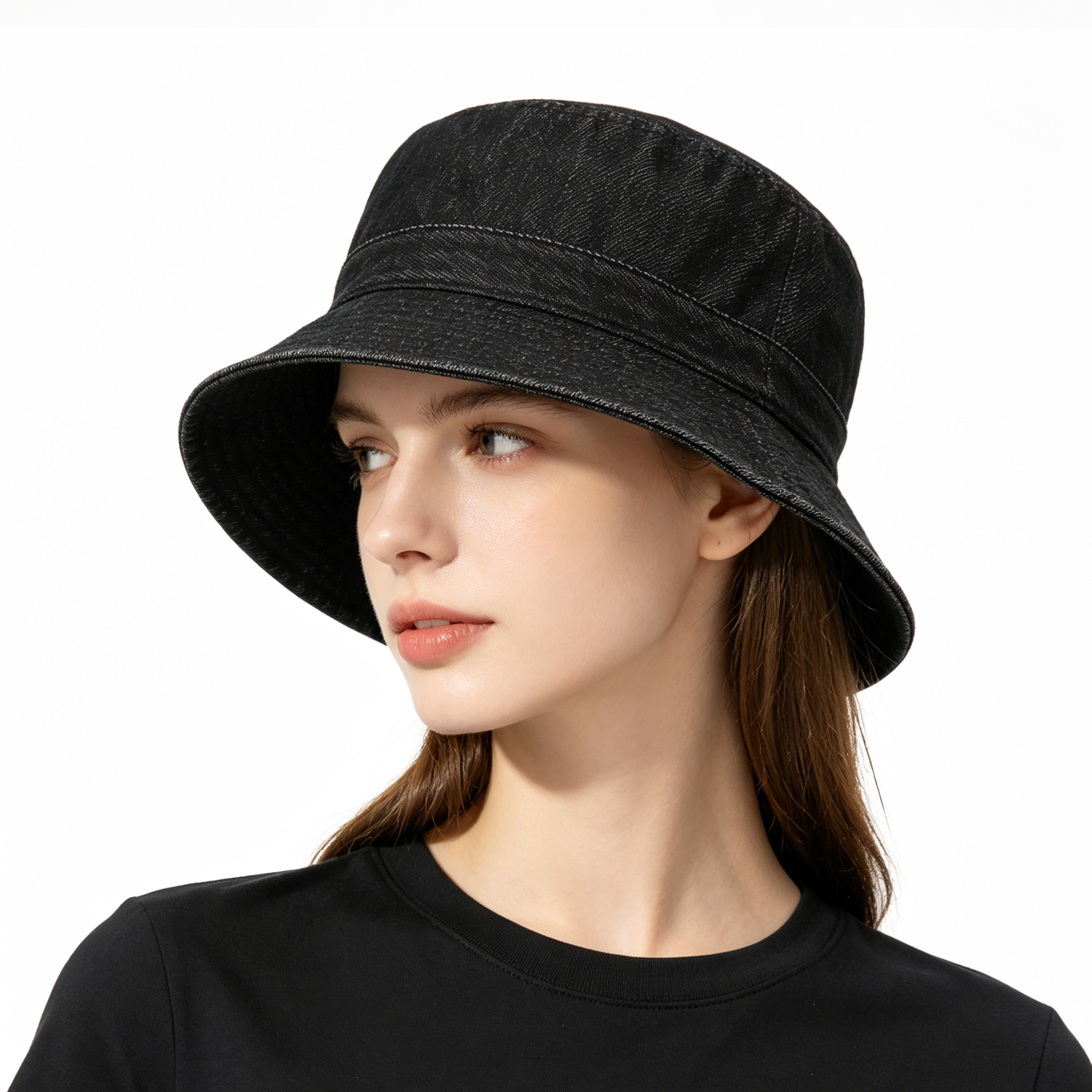 Summer Denim Bucket Hat Sunscreen