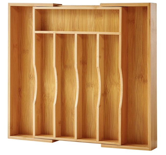 Bambus Schubladen-Organizer Set mit Einsätzen