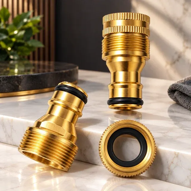 Threaded Brass Garden Hose Fittings 2