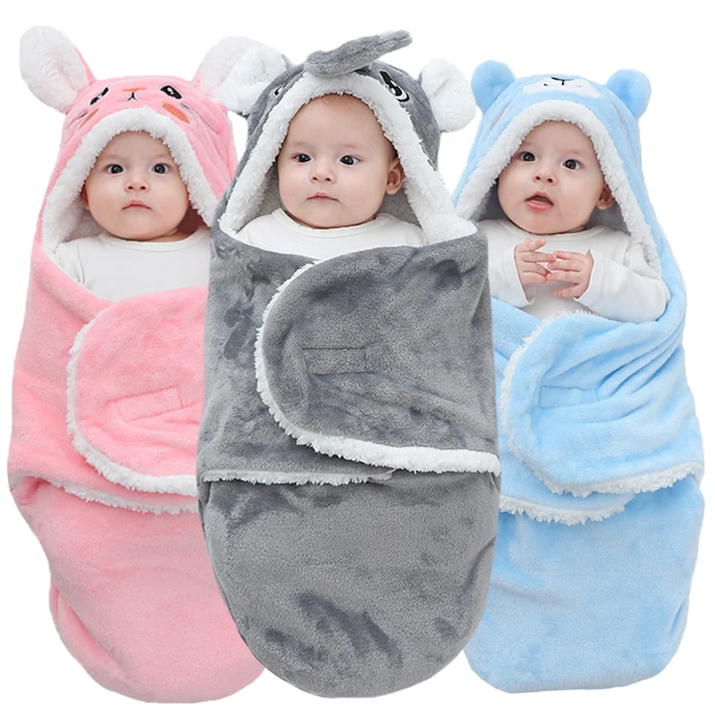 Weiche Baby-Schlafsäcke Warm für Herbst und Winter Wickeldecken 2