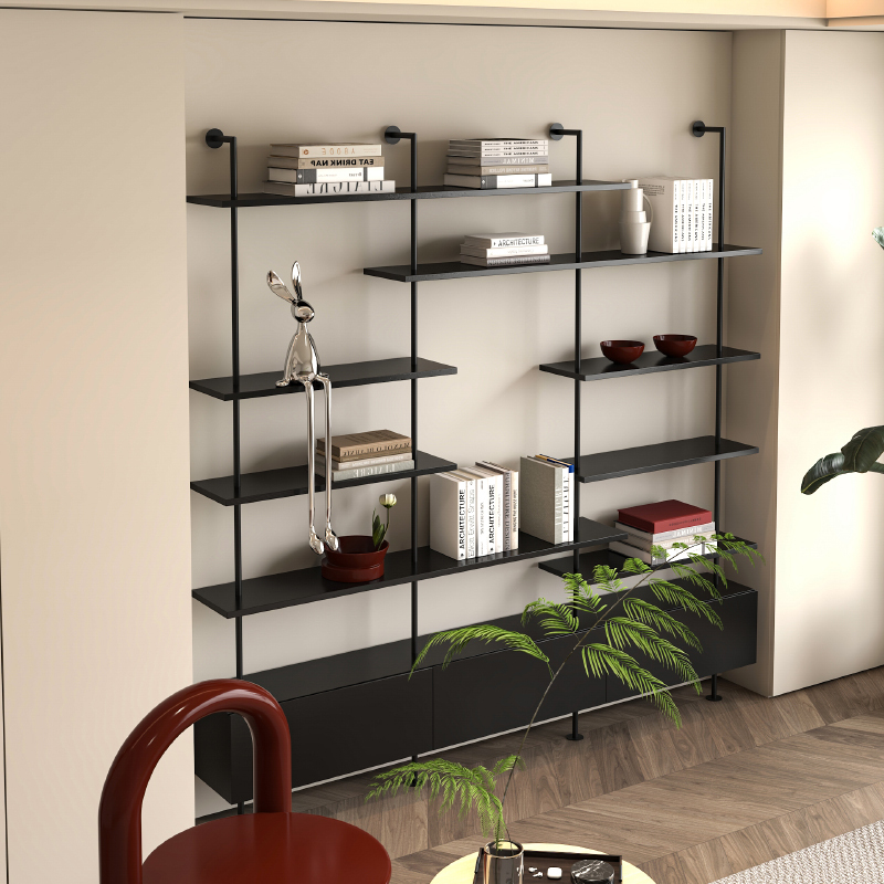 Italian-Style Adjustable Multi-Layer Wall Bookshelf 4