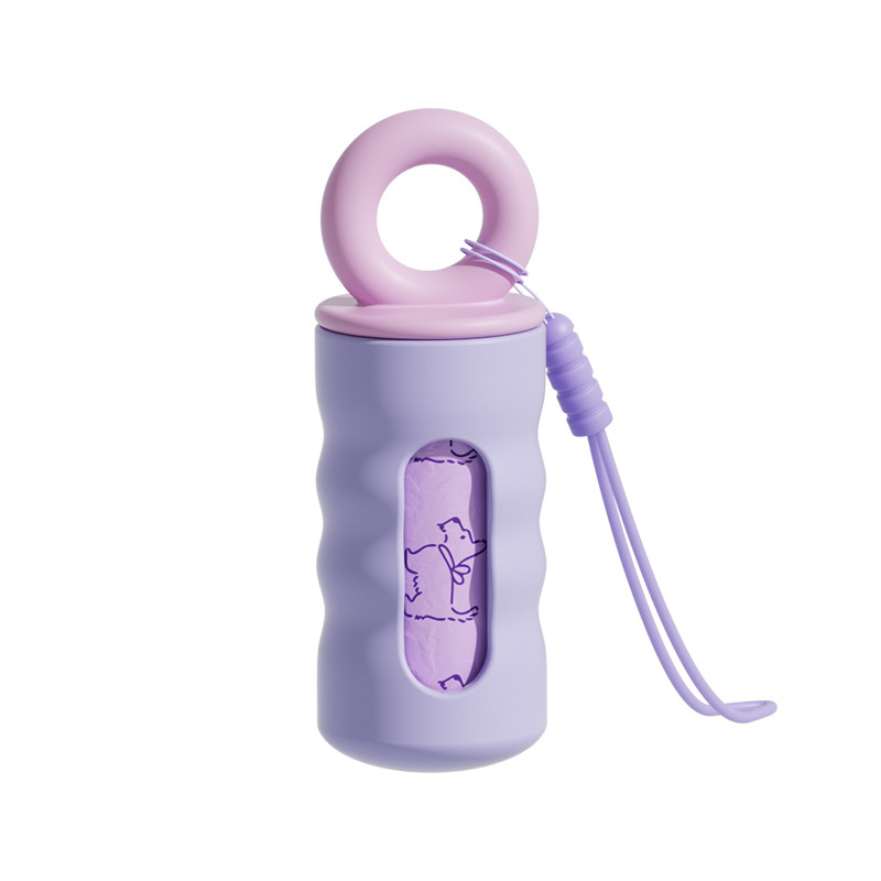 Silicone Dog Poop Bag Dispenser with Storage Case