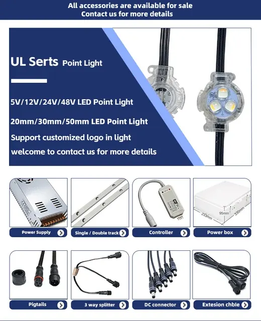 Waterproof RGB Gemstone Point Lights 4