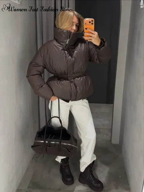 Women's Stand Collar Coat 1