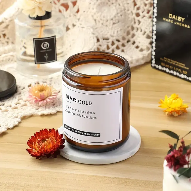 Brown Candle Glass 4