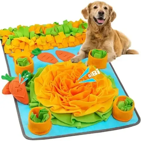 Hunde-Schnüffelmatte Langsamer Fütterungsautomat Interaktive Puzzle-Fütterungsmatte Nasenarbeit-Trainingsspielzeug zur Angstlinderung