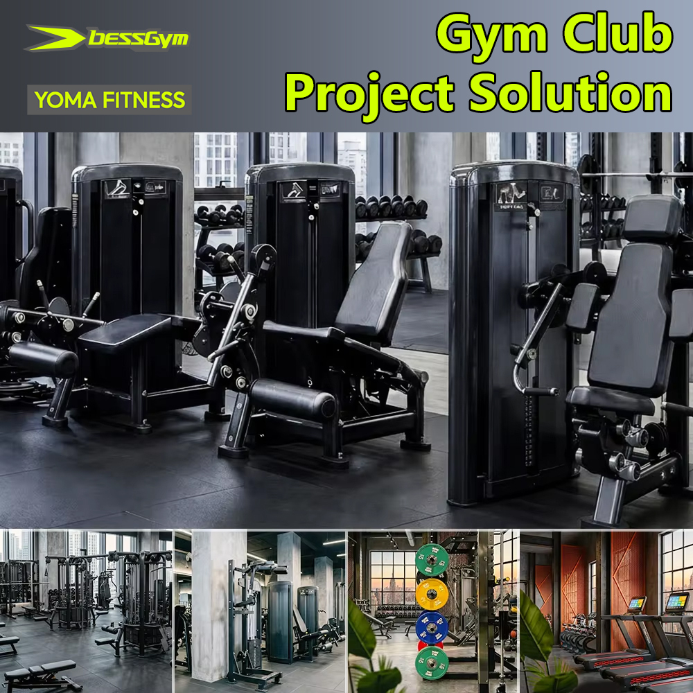Komplettes Kraft- und Ausdauer-Set für Fitnessstudios