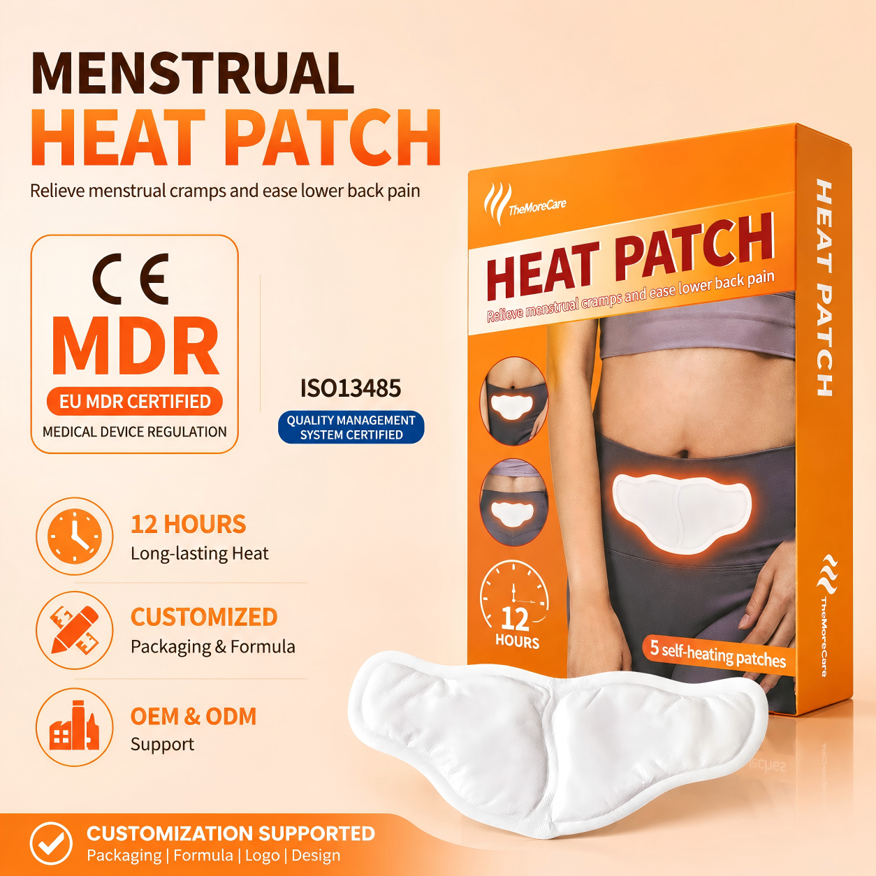 Wärmepflaster für Menstruationskrämpfe für Frauen