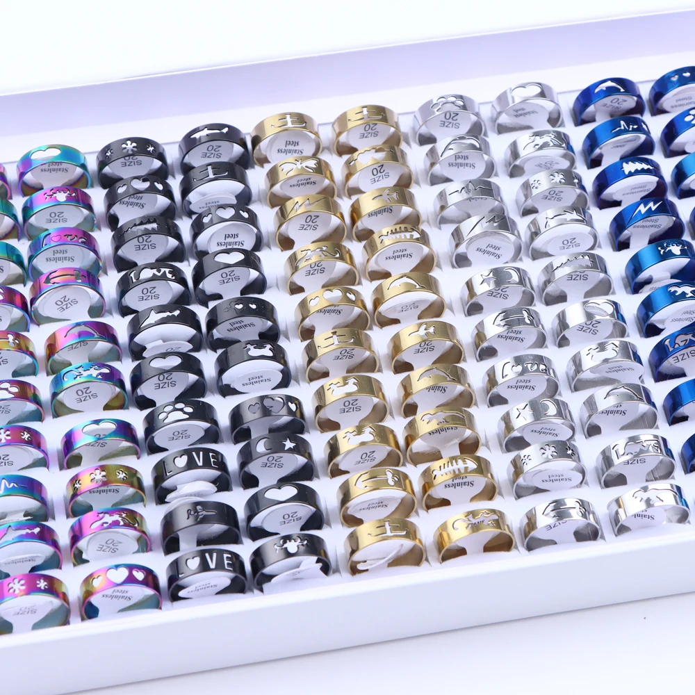 10 20 30 50Pcs Klassische Mode Streifen Hohl 3