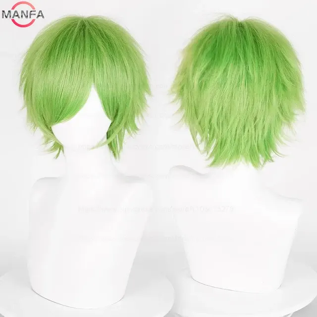 Short Straight Anime Cosplay Wig 30 cm 4