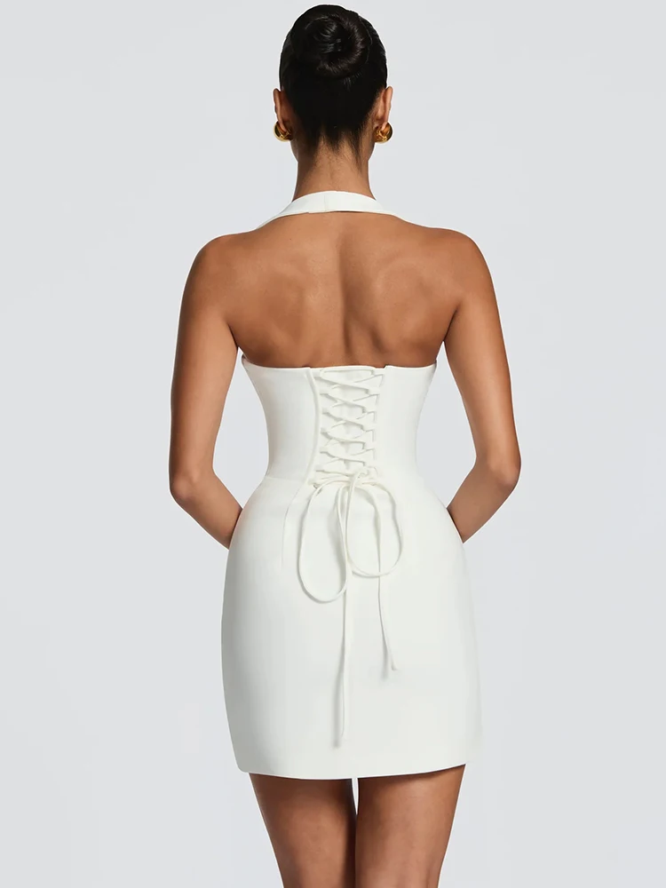 Mozision Rollkragen Rückenfreies Sexy Maxikleid Damen Abendkleid Elegant 4
