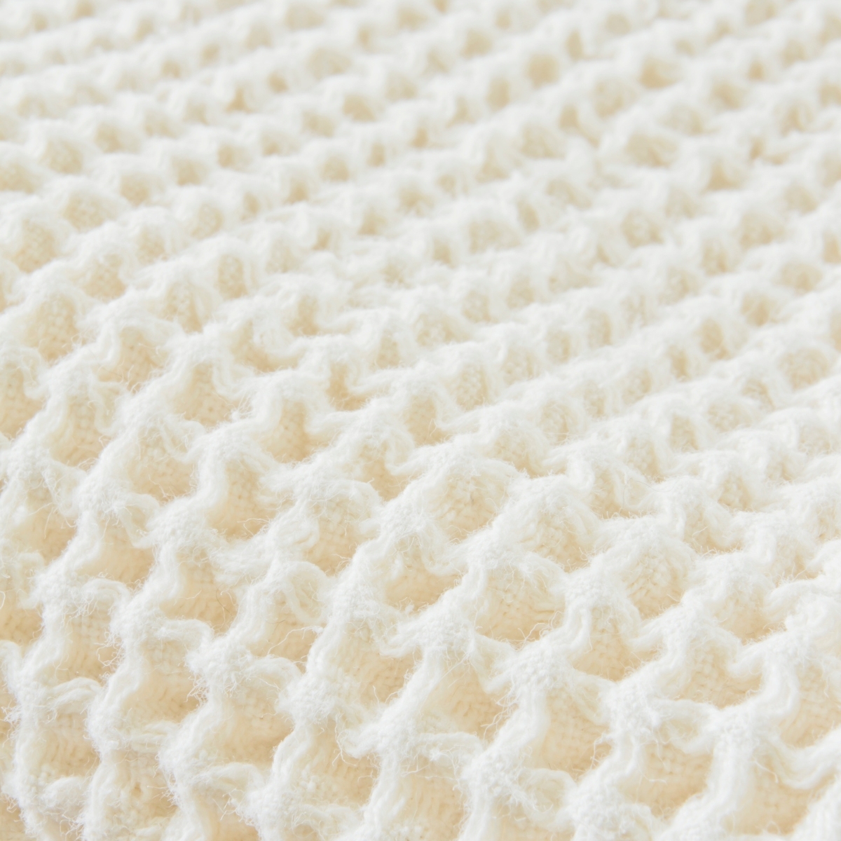 Luxury Textured Cotton Blanket Waffle Pattern Bed Throw 2