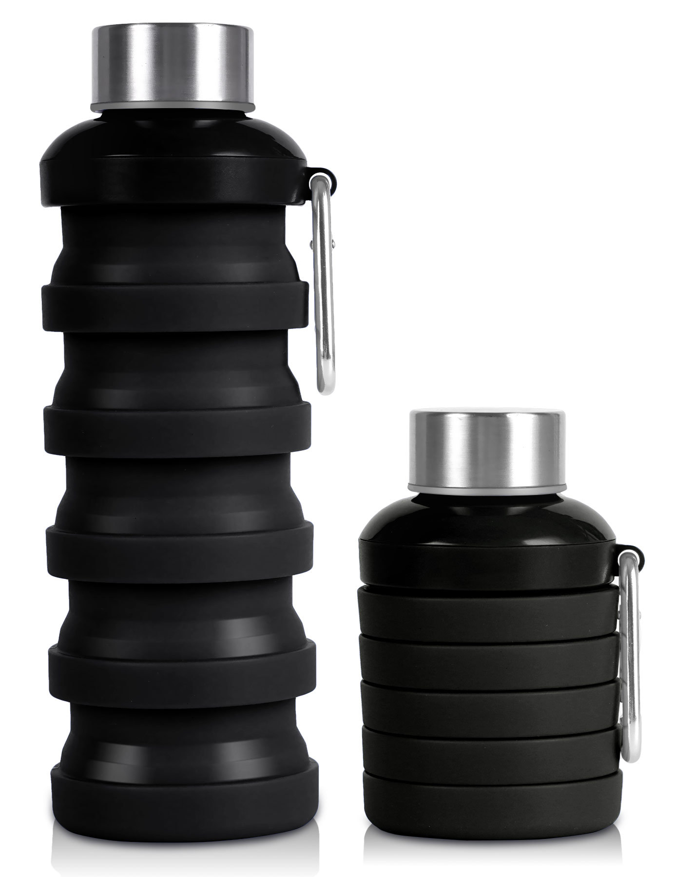 Bpa Free Reusable 500ml Eco-Friendly Portable Silicone Sports