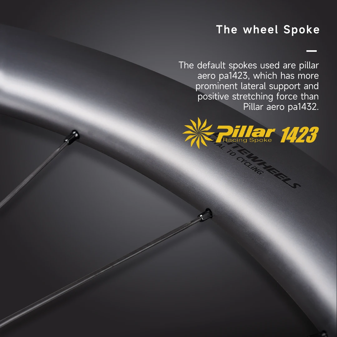 Carbon Gravel Wheelset 700C Disc Brake 4