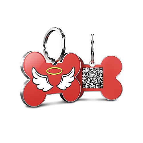 Personalisierte Hundemarke aus Metall mit QR-Code 3