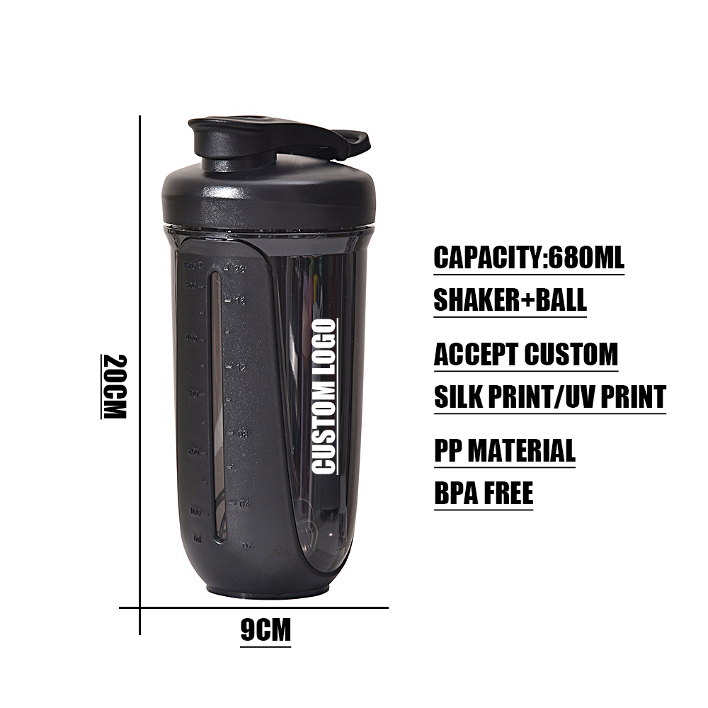 Silk Print 680ml PP Screw Cap Sports Water 4
