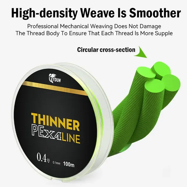 4-Strand Braided PE Fishing Line, 150 m 3