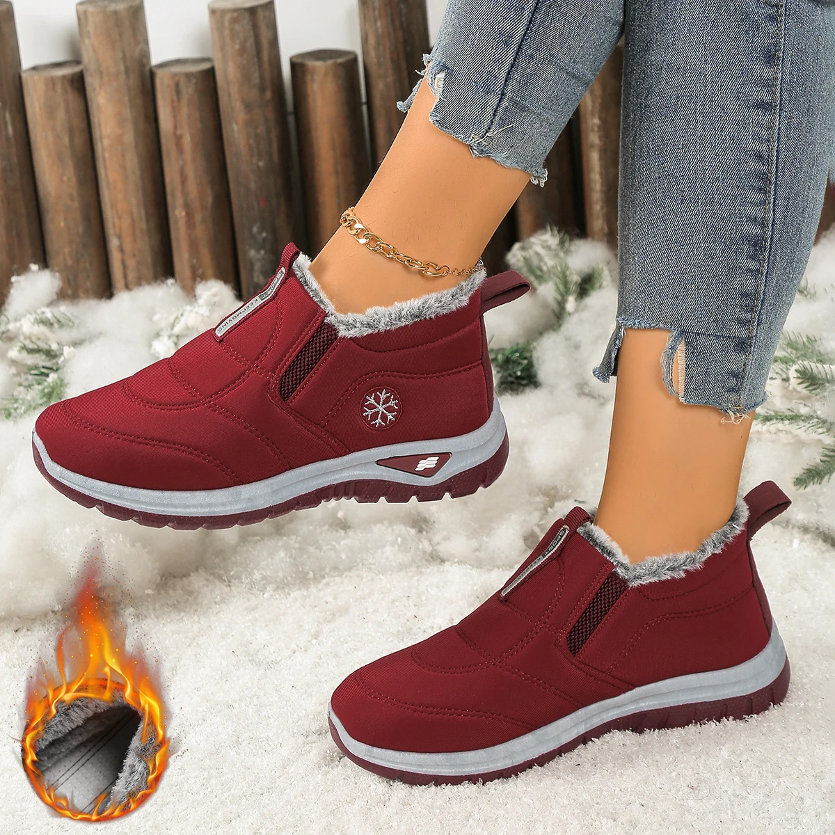 Damenstiefel Leichte Damenschuhe Bequeme Damen-Freizeitschuhe mit Weicher Sohle