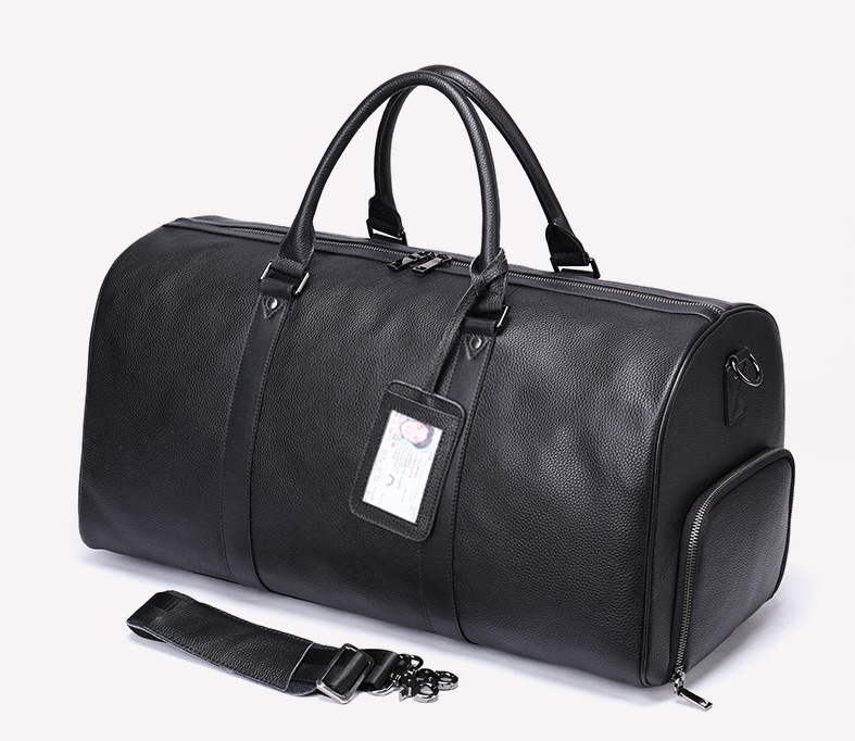 Vintage Men's Genuine Leather Duffle Bag 4