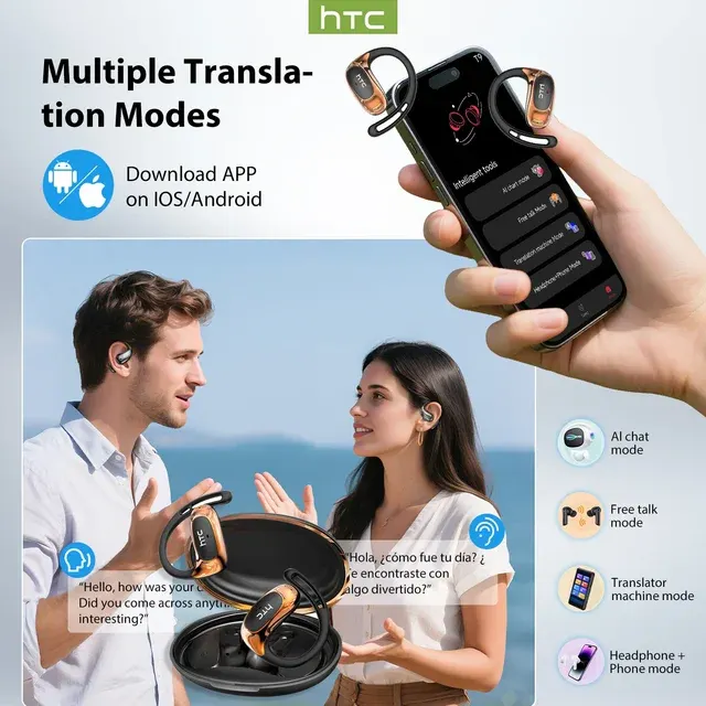 Bluetooth Translation Earbuds Noise Cancelling 2