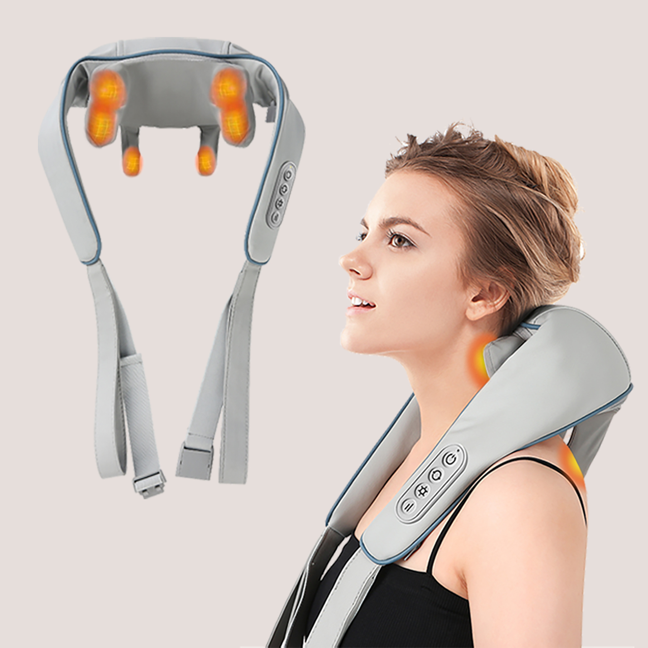5D Kneading Neck Massager with Heat 2
