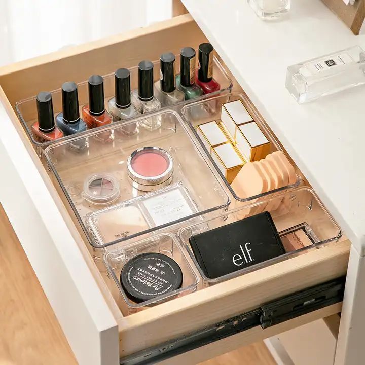 Clear Plastic Kitchen Drawer Organizer 3