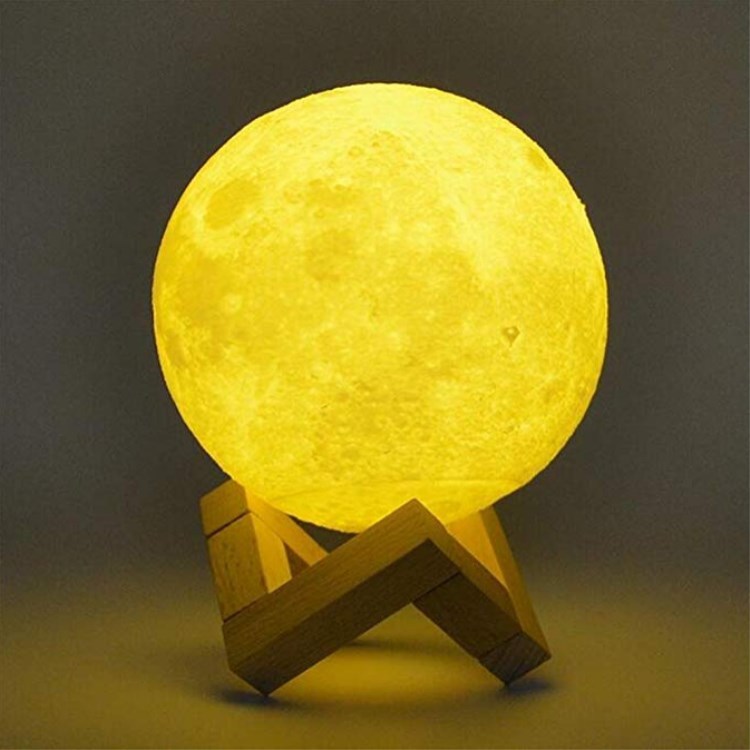 3D Moon Lamp LED Night Light Dimmable Rechargeable