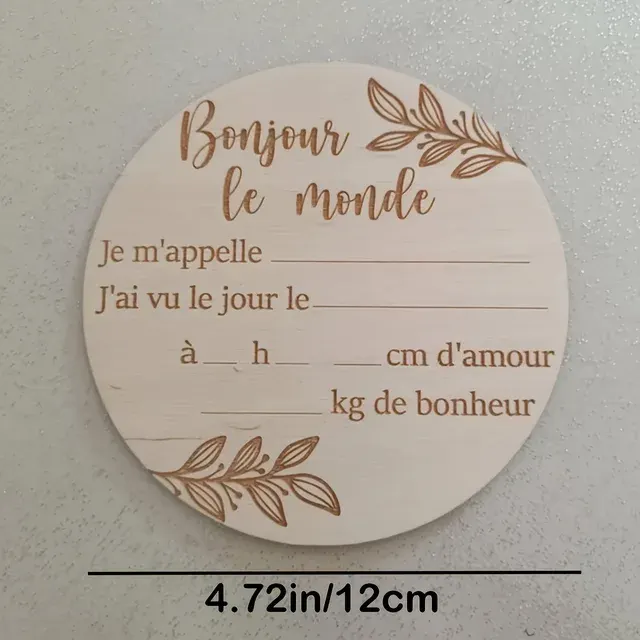 Wooden Baby Welcome Sign 2