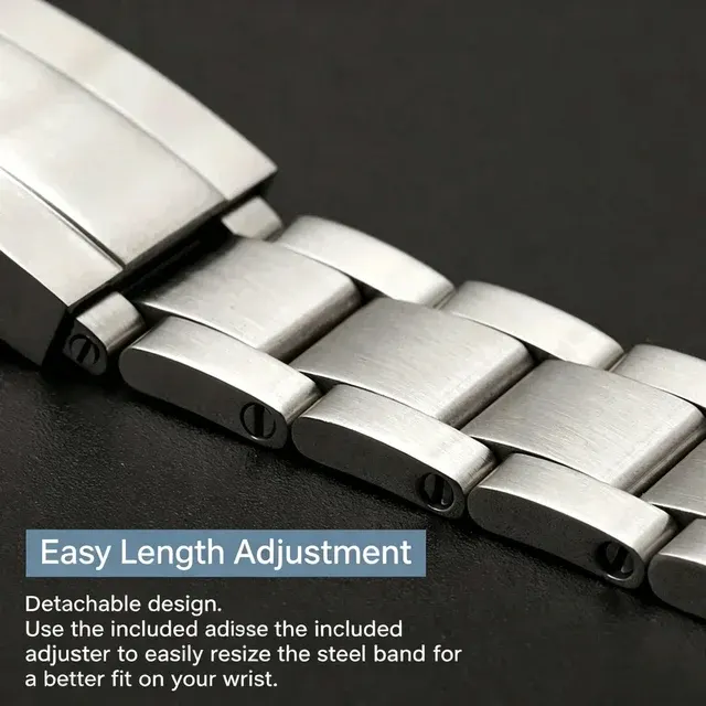 904L Steel Watch Strap 20mm Glide-Lock 4