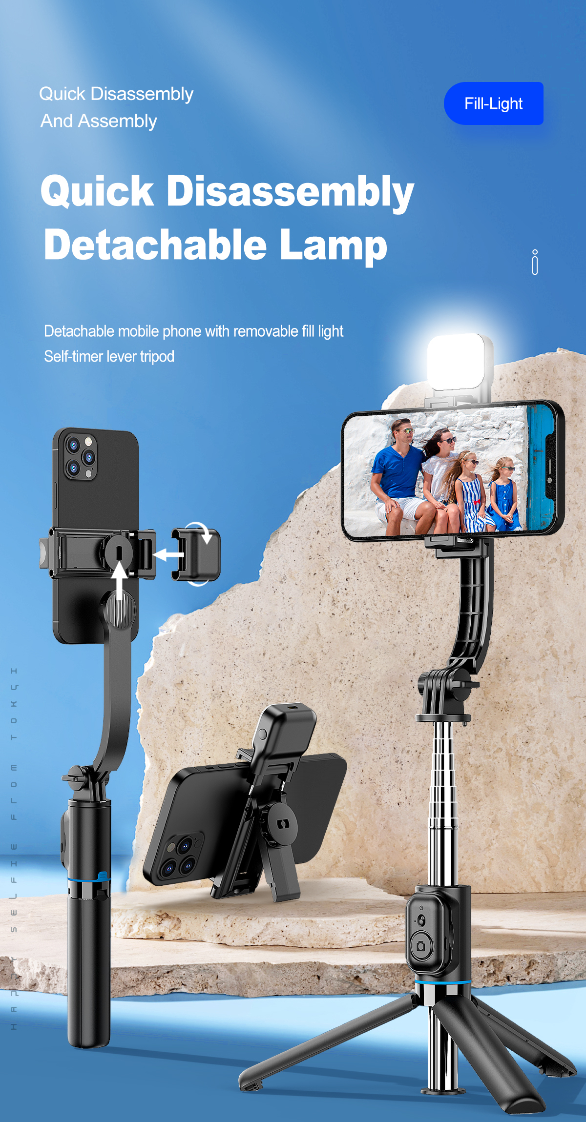 Selfie-Stick mit Stativ 4